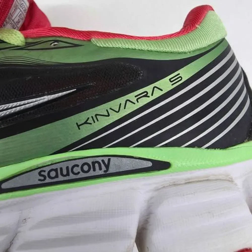 Saucony Kinvara 5 Women Size 7 Running Shoes Green Pink S10238-5 PowerGrid 4mm